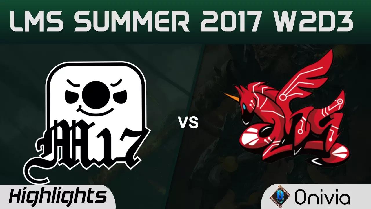 M17 vs AHQ Highlights Game 1 LMS 精華 春季職業聯賽 2017 SUMMER Machi Esports vs AHQ Esports by Onivia thumbnail