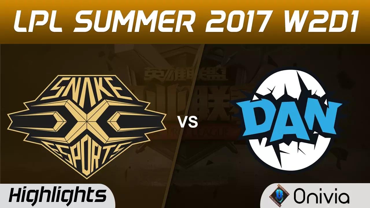 SS vs DAN Highlights Game 1 LPL SUMMER 2017 Snake vs DAN Gaming by Onivia thumbnail