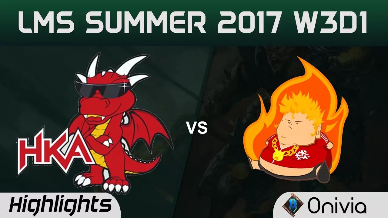 HKA vs FB Highlights Game 1 LMS 精華 夏季職業聯賽 2017 SUMMER Hon Kong Attitude vs Fireball by Onivia thumbnail