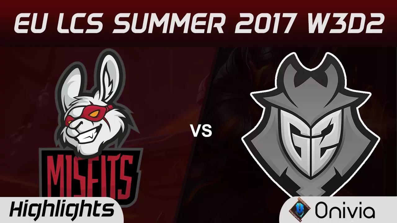 MSF vs G2 Highlights Game 2 EU LCS SUMMER 2017 Misfits vs G2 Esports by Onivia thumbnail