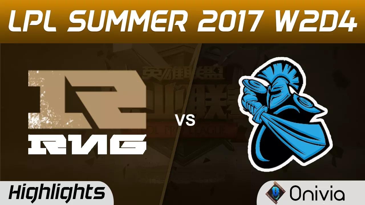 RNG vs NB Highlights Game 1 LPL SUMMER 2017 Royal Never Give Up vs NewBee by Onivia thumbnail