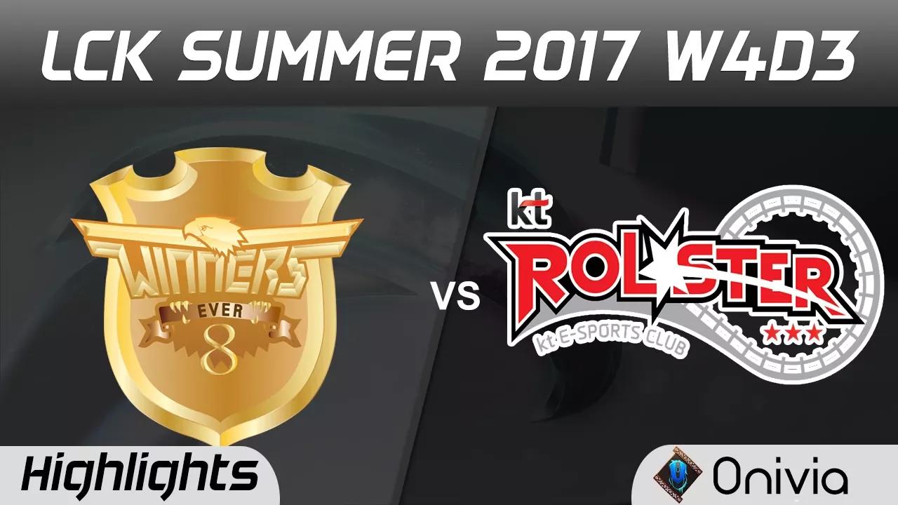 E8W vs KT Highlights Game 1 LCK SUMMER 2017 Ever8 Winners vs KT Rolster By Onivia thumbnail