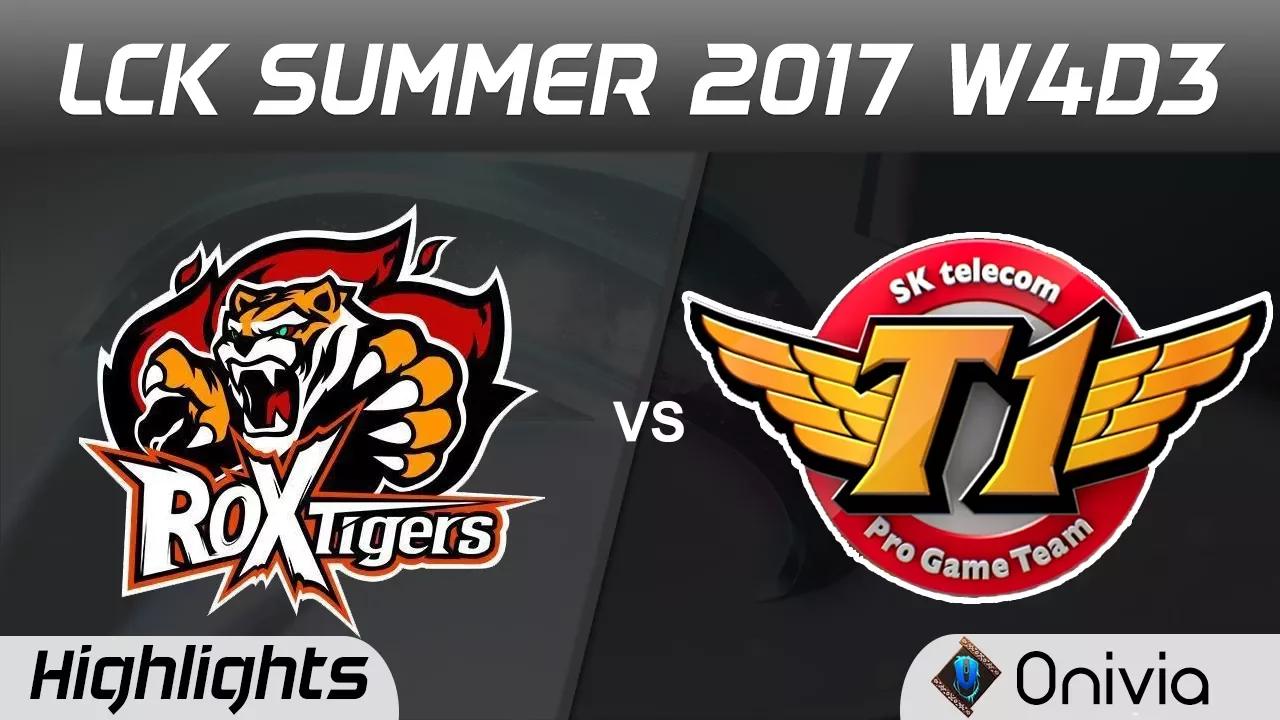 ROX vs SKT Highlights Game 1 LCK SUMMER 2017 ROX Tigers vs SK Telecom By Onivia thumbnail