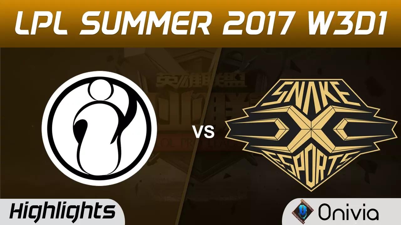 IG vs SS Highlights Game 1 LPL SUMMER 2017 Invictus Gaming vs Snake by Onivia thumbnail