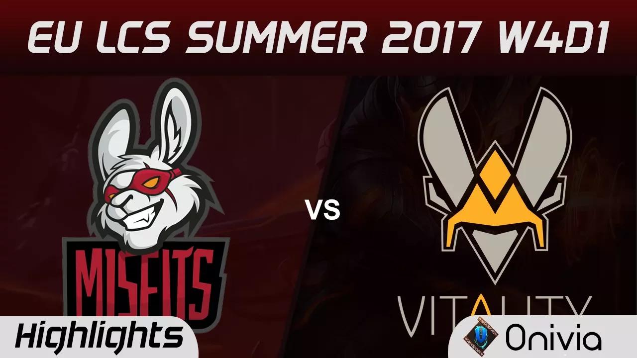 MSF vs VIT Highlights Game 1 EU LCS SUMMER 2017 Misfits vs Vitality by Onivia thumbnail