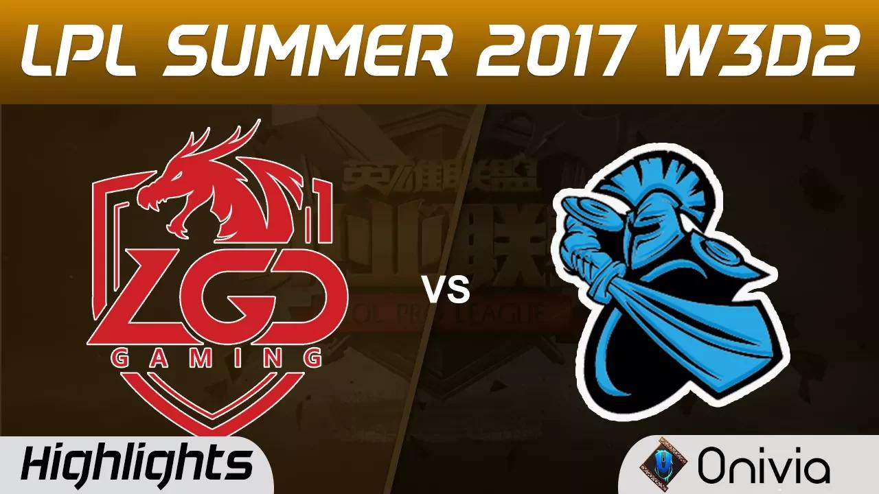 LGD vs NB Highlights Game 1 LPL SUMMER 2017 LGD Gaming vs NewBee by Onivia thumbnail