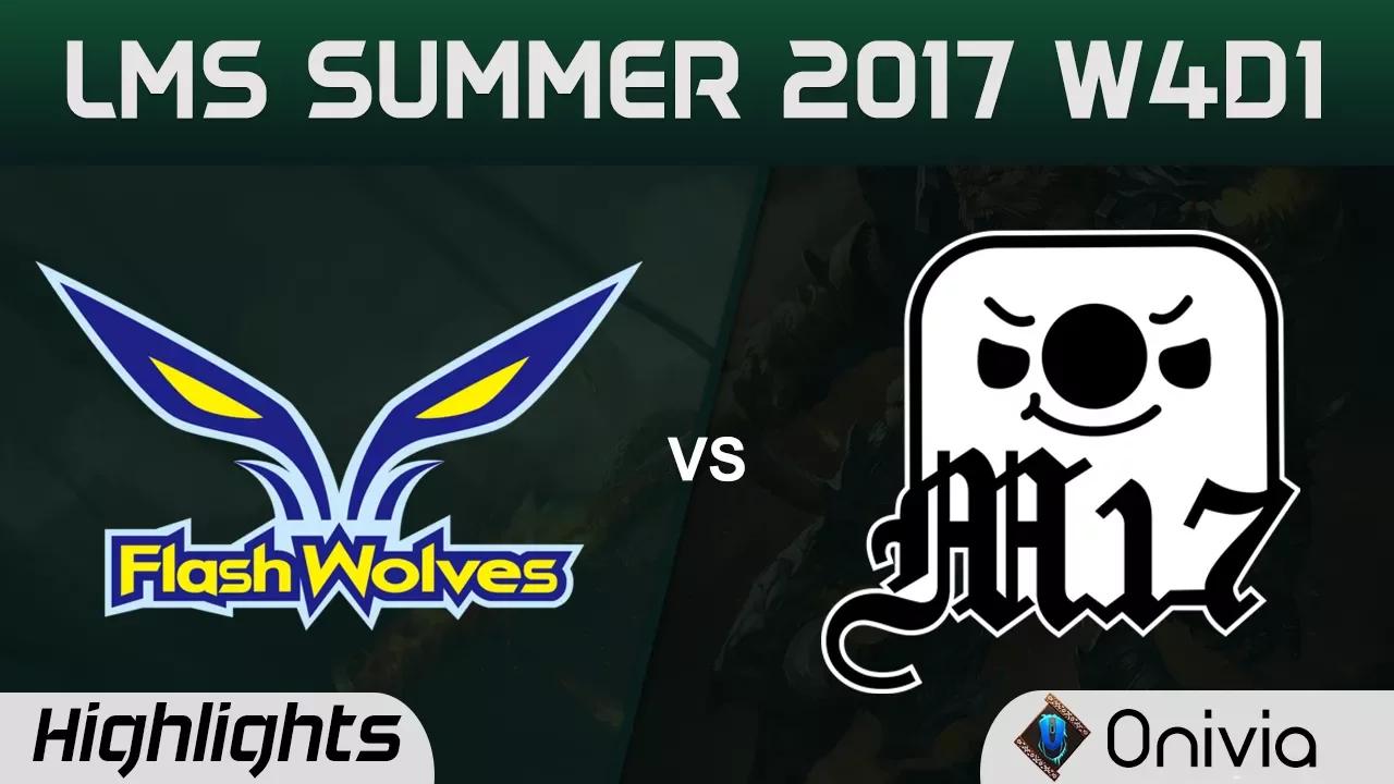 FW vs M17 Highlights Game 1 LMS 精華 夏季職業聯賽 2017 SUMMER Flash Wolves vs Machi Esports by Onivia thumbnail