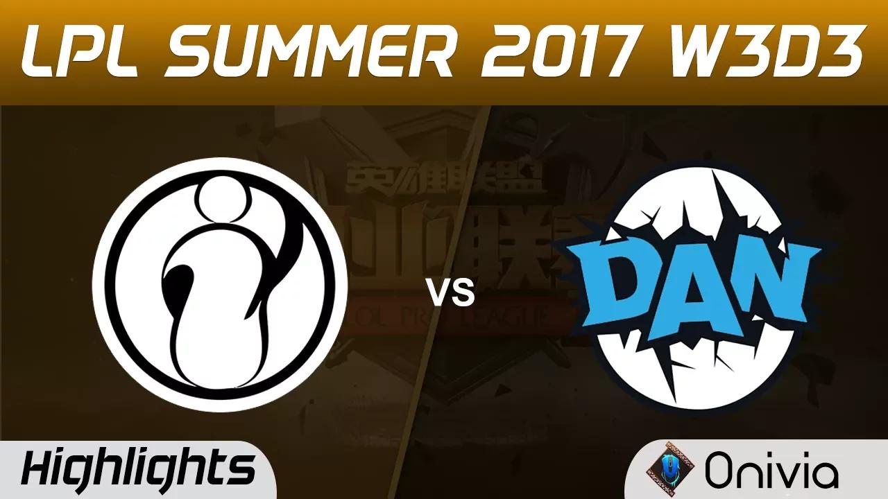 IG vs DAN Highlights Game 1 LPL SUMMER 2017 Invictus Gaming vs DAN Gaming by Onivia thumbnail