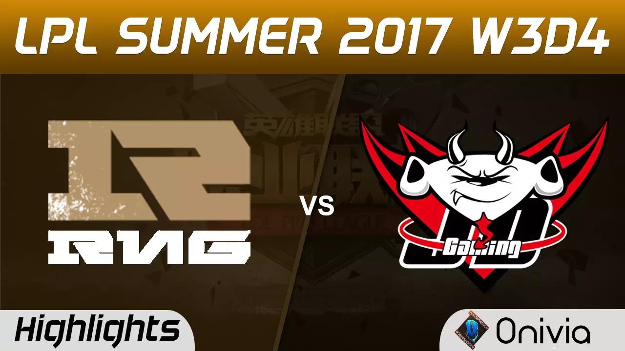 RNG vs JDG Highlights Game 1 LPL SUMMER 2017 Royal Never Give Up vs JD Gaming by Onivia thumbnail