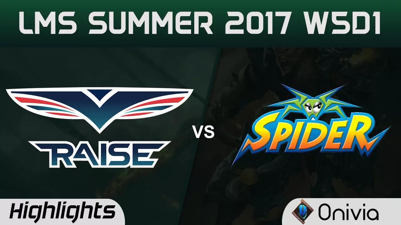 RG vs WS Highlights Game 3 LMS 精華 夏季職業聯賽 2017 SUMMER Raise Gaming vs Wayi Spider by Onivia thumbnail