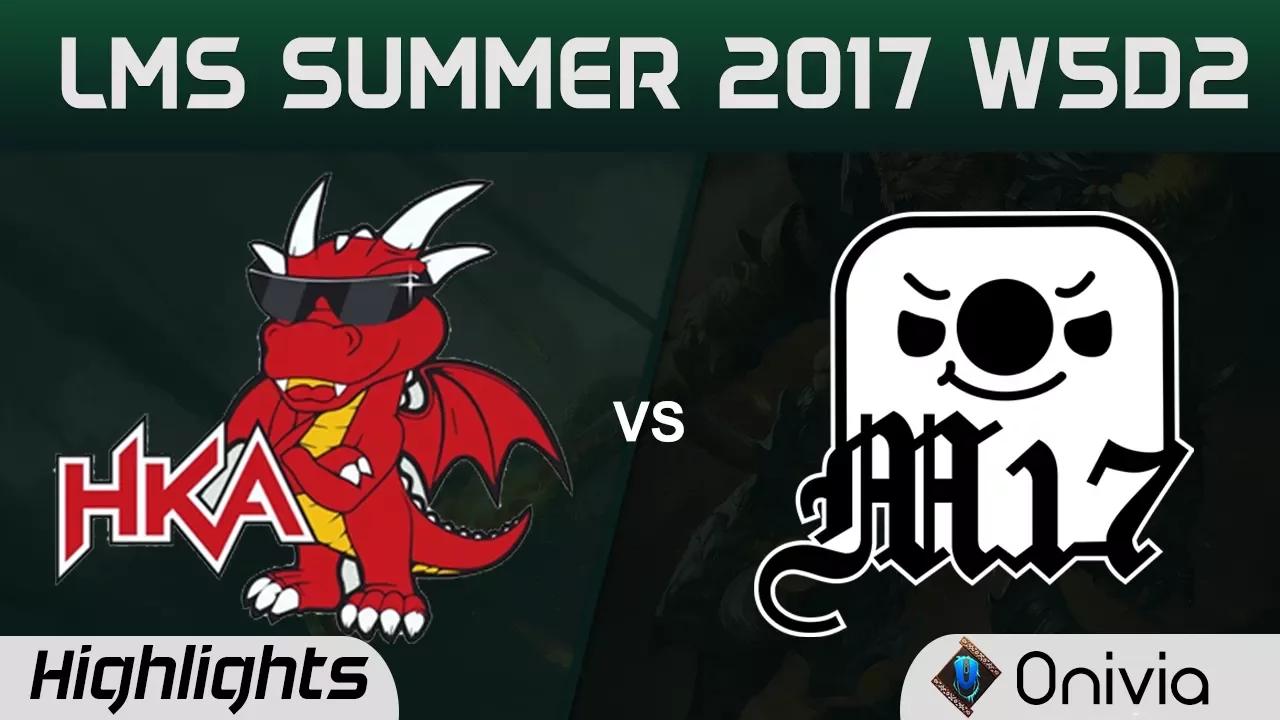 HKA vs M17 Highlights Game 1 LMS 精華 夏季職業聯賽 2017 SUMMER Hong Kong Attitude vs Machi Esports by Onivia thumbnail