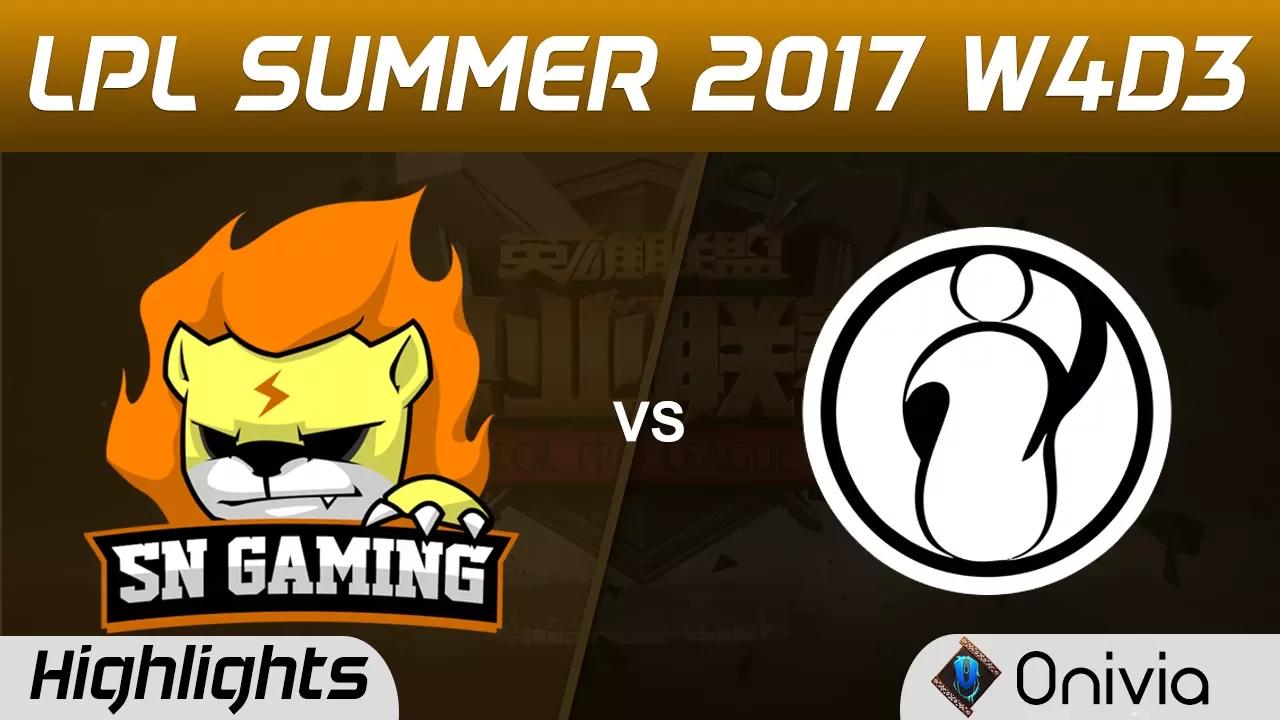 SNG vs IG Highlights Game 1 LPL SUMMER 2017 Sunning Gaming vs Invictus Gaming by Onivia thumbnail