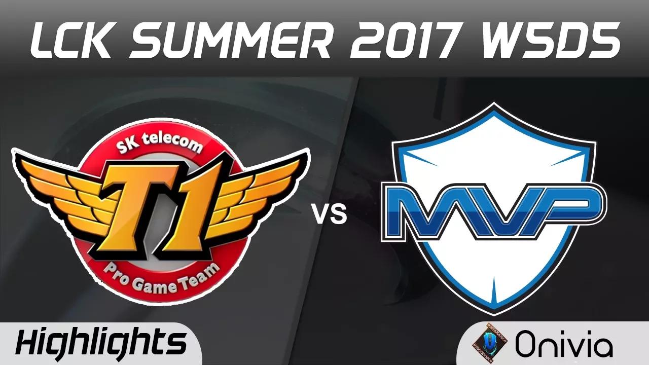 SKT vs MVP Highlights Game 1 LCK SUMMER 2017 SK Telecom T1 vs MVP By Onivia thumbnail