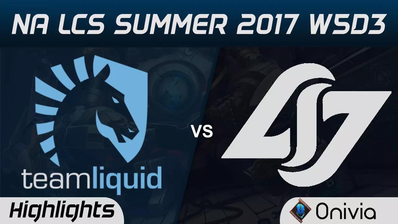 TL vs CLG Highlights Game 1 NA LCS Summer 2017 Team Liquid vs Counter Logic Gaming by Onivia thumbnail