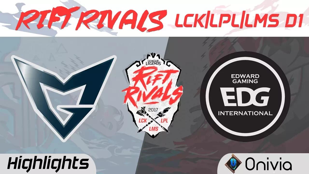 SSG vs EDG Highlights Rift Rivals LCK LPL LMS 2017 Samsung vs Edward Gaming by Onivia thumbnail