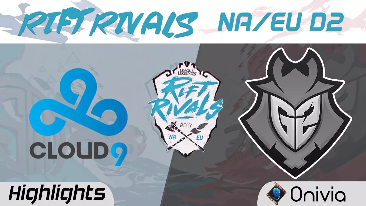 C9 vs G2 Highlights Rift Rivals EU & NA 2017 Cloud9 vs G2 Esports by Onivia thumbnail