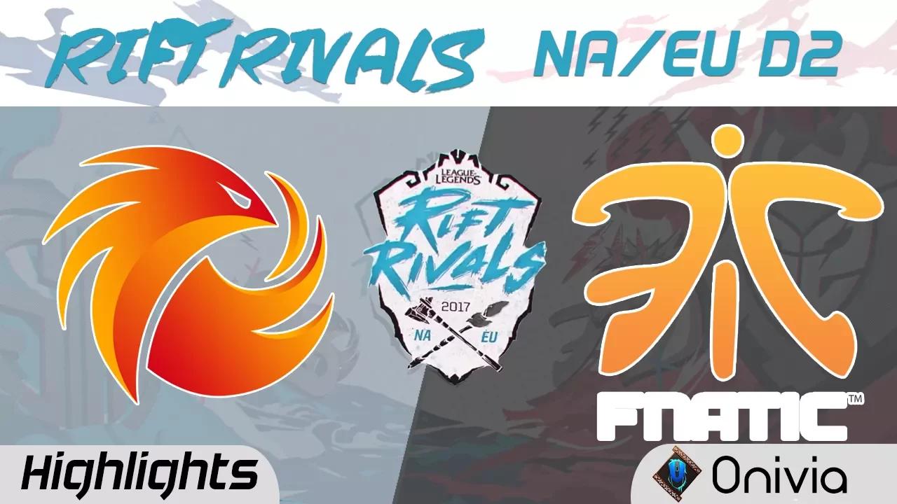 P1 vs FNC Highlights Rift Rivals EU & NA 2017 Phoenix1 vs Fnatic by Onivia thumbnail