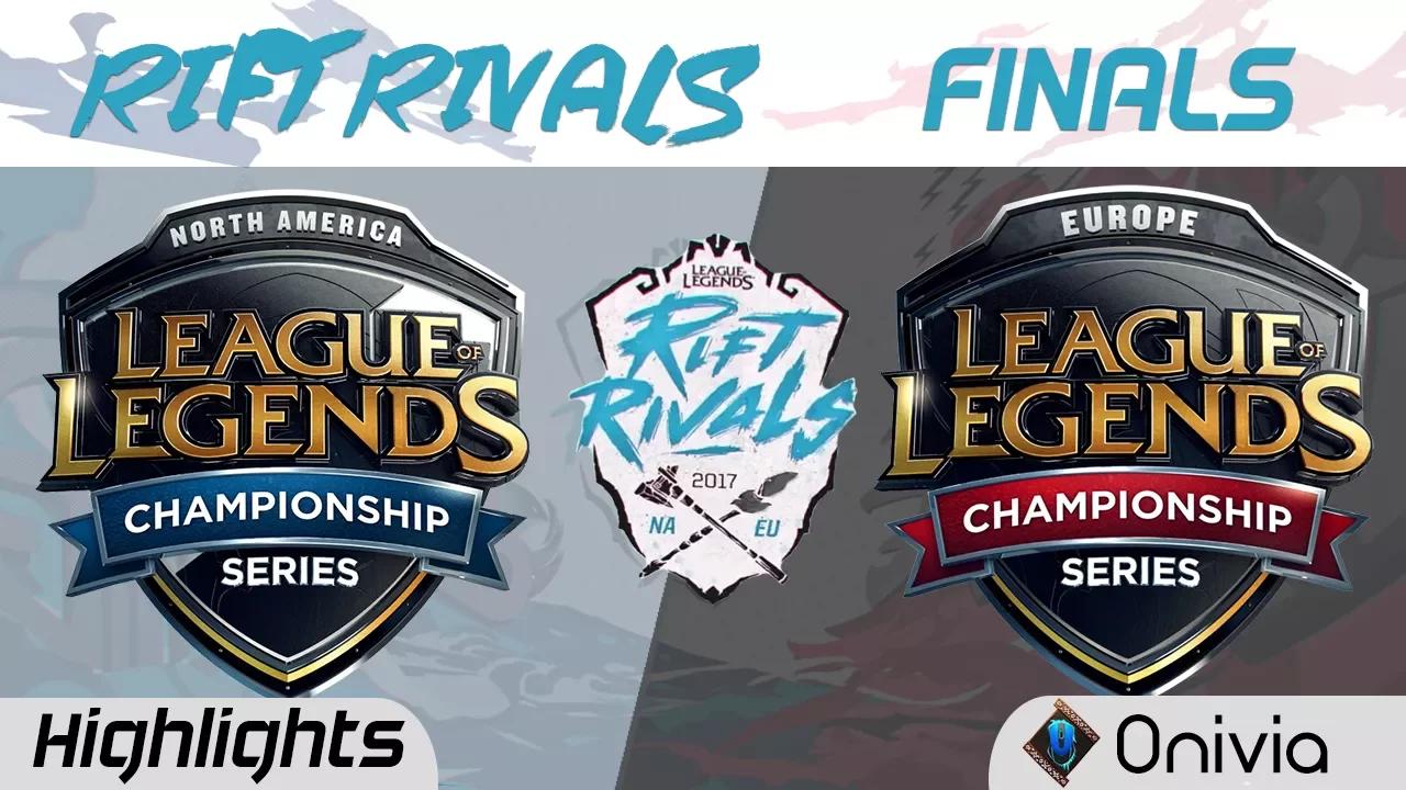 NA vs EU Highlights Game 1 Rift Rivals NA vs EU 2017 Finals TSM vs UOL by Onivia thumbnail