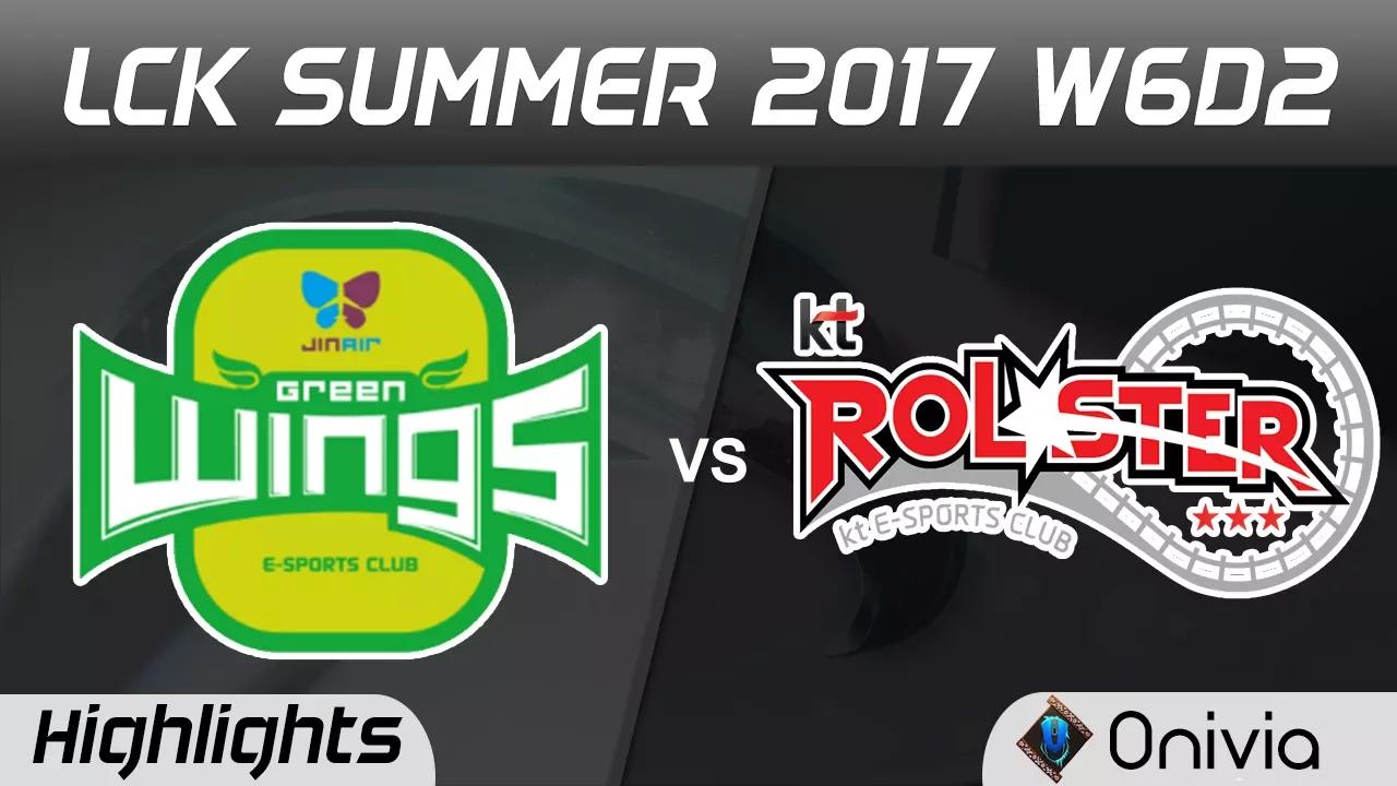 JAG vs KT Highlights Game 1 LCK SUMMER 2017 Jin Air Green Wings vs KT Rolster by Onivia thumbnail