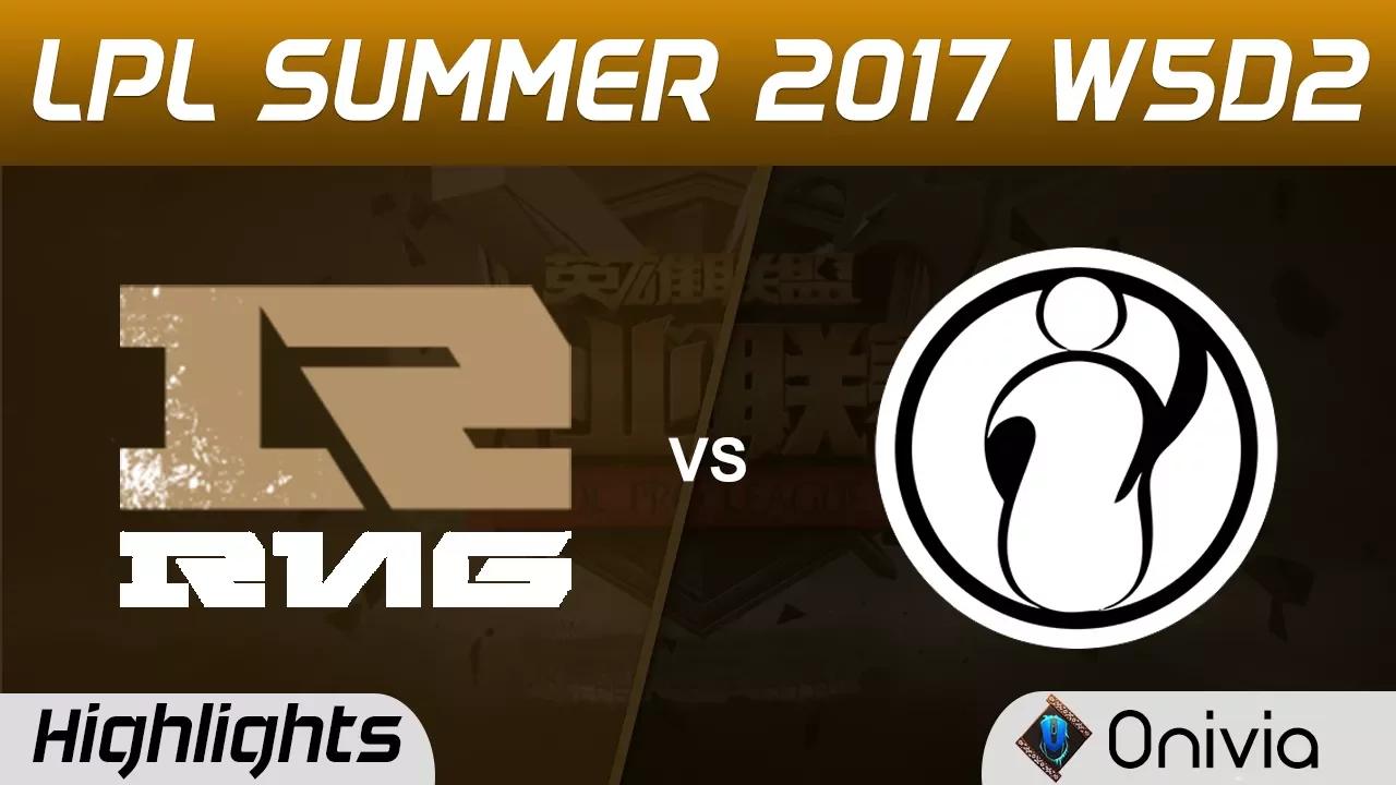 RNG vs IG Highlights Game 1 LPL SUMMER 2017 Royal Never Give Up vs Invictus Gaming by Onivia thumbnail