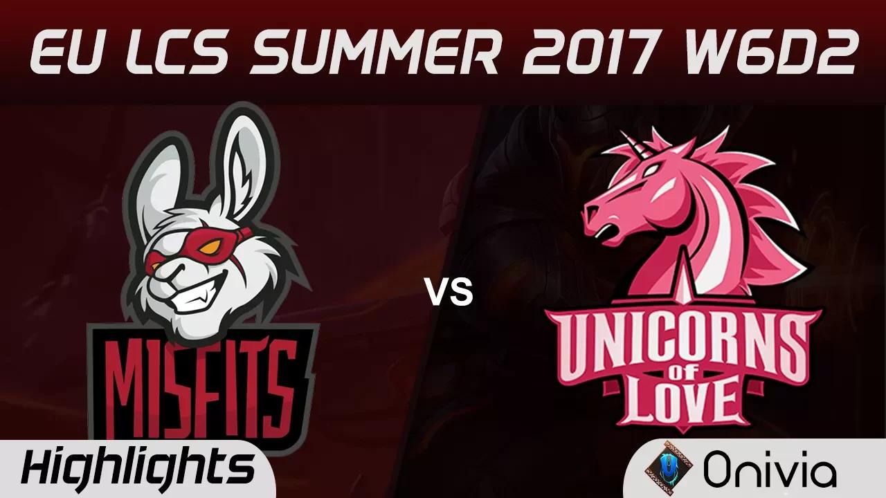 MSF vs UOL Highlights Game 1 EU LCS SUMMER 2017 Misfits vs Unicorns of Love by Onivia thumbnail