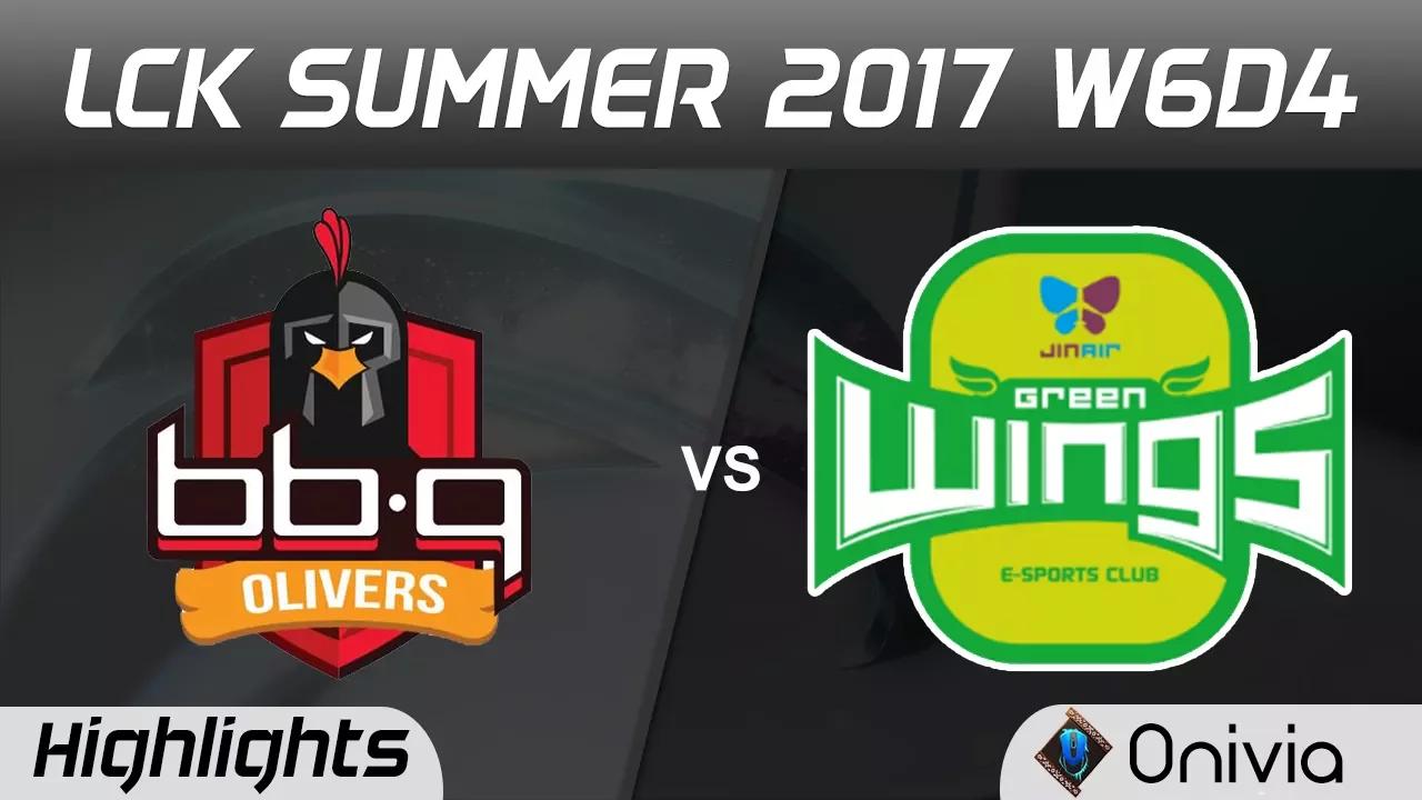 BBQ vs JAG Highlights Game 2 LCK SUMMER 2017 BBQ Olivers vs Jin Air Green Wings by Onivia thumbnail