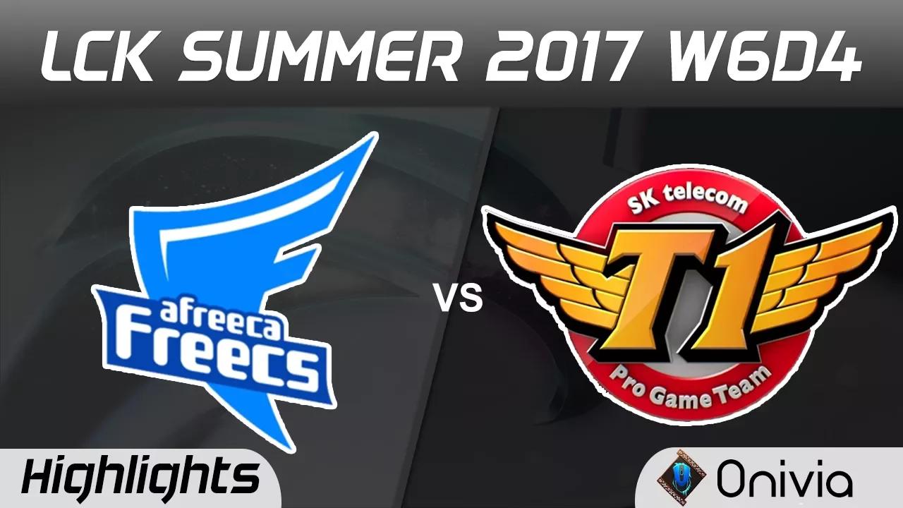 AFS vs SKT Highlights Game 1 LCK SUMMER 2017 Afreeca Freecs vs SK Telecom T1 by Onivia thumbnail