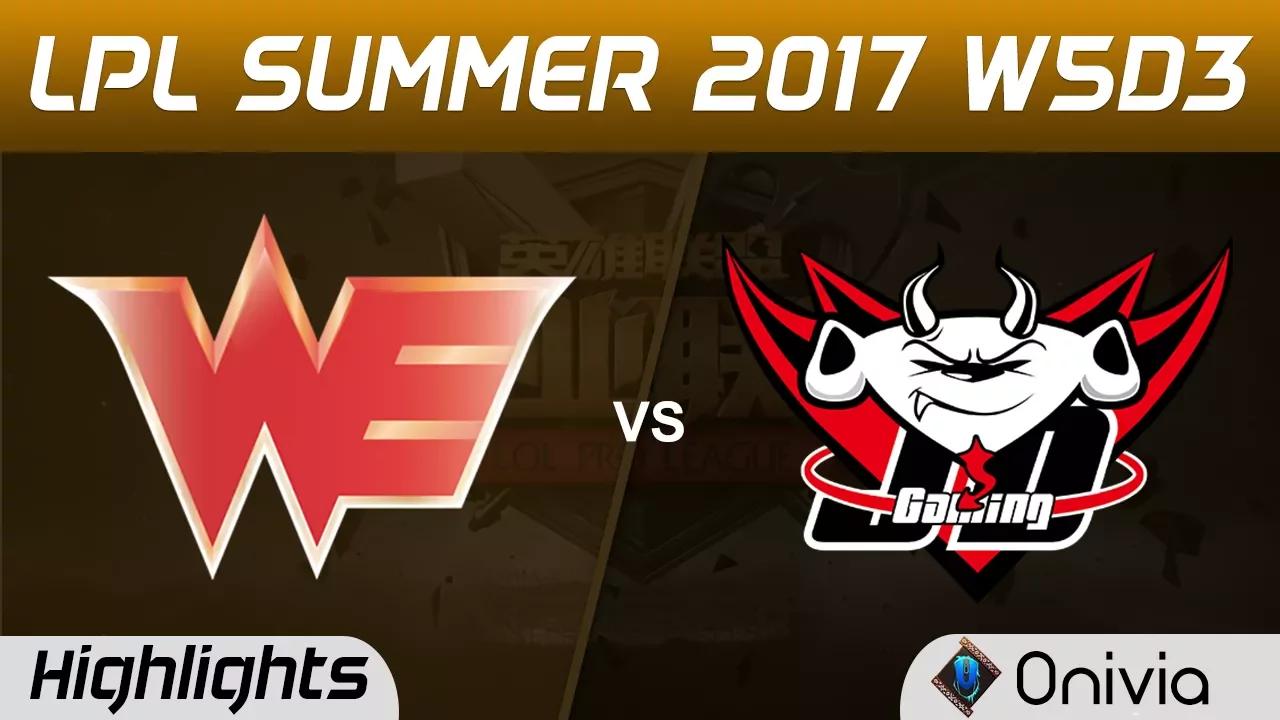 WE vs JDG Highlights Game 1 LPL SUMMER 2017 Team WE vs JD Gaming by Onivia thumbnail