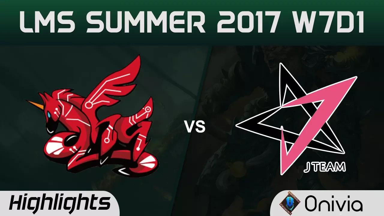 AHQ vs JT Highlights Game 2 LMS 精華 夏季職業聯賽 2017 AHQ Esports vs J Team by Onivia thumbnail