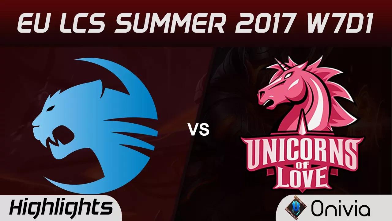 ROC vs UOL Highlights Game 1 EU LCS SUMMER 2017 Roccat vs Unicorns of Love by Onivia thumbnail