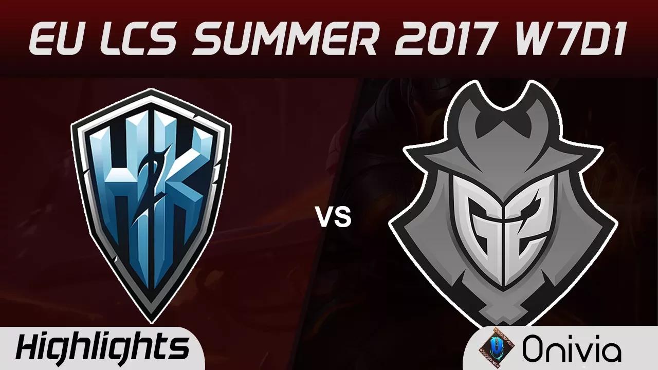 H2K vs G2 Highlights Game 2 EU LCS SUMMER 2017 H2K Gaming vs G2 Esports by Onivia thumbnail