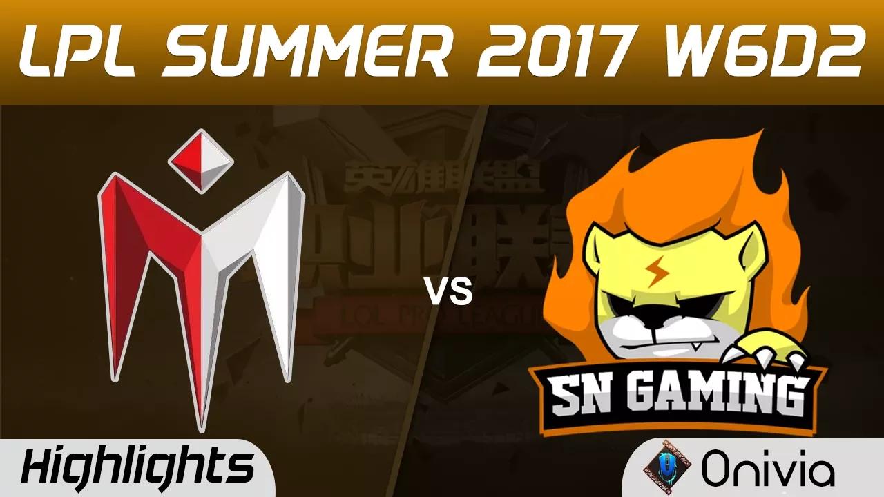 IM vs SNG Highlights Game 2 LPL SUMMER 2017 I May vs Sunning Gaming by Onivia thumbnail