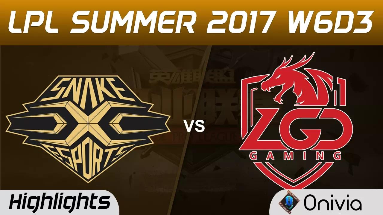 SS vs LGD Highlights Game 1 LPL SUMMER 2017 Snake vs LGD Gaming by Onivia thumbnail