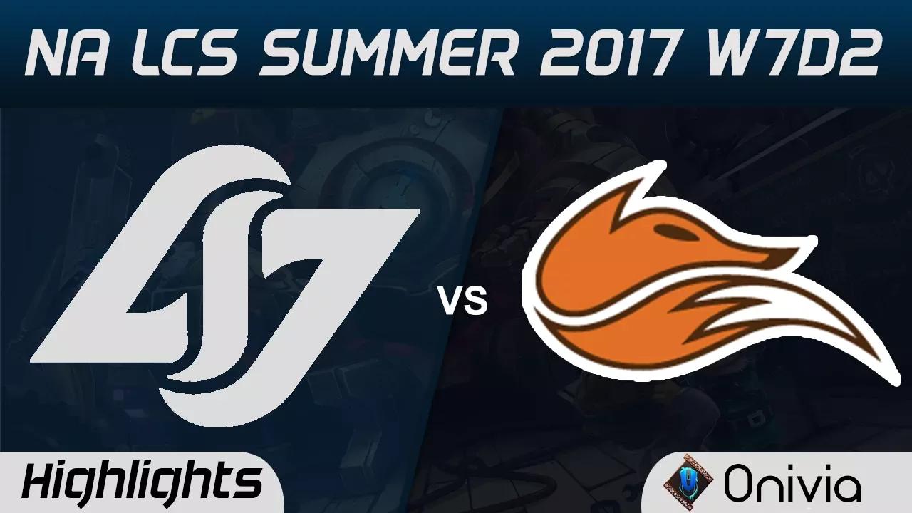 CLG vs FOX Highlights Game 2 NA LCS Summer 2017 Counter Logic Gamning vs Echo Fox by Onivia thumbnail