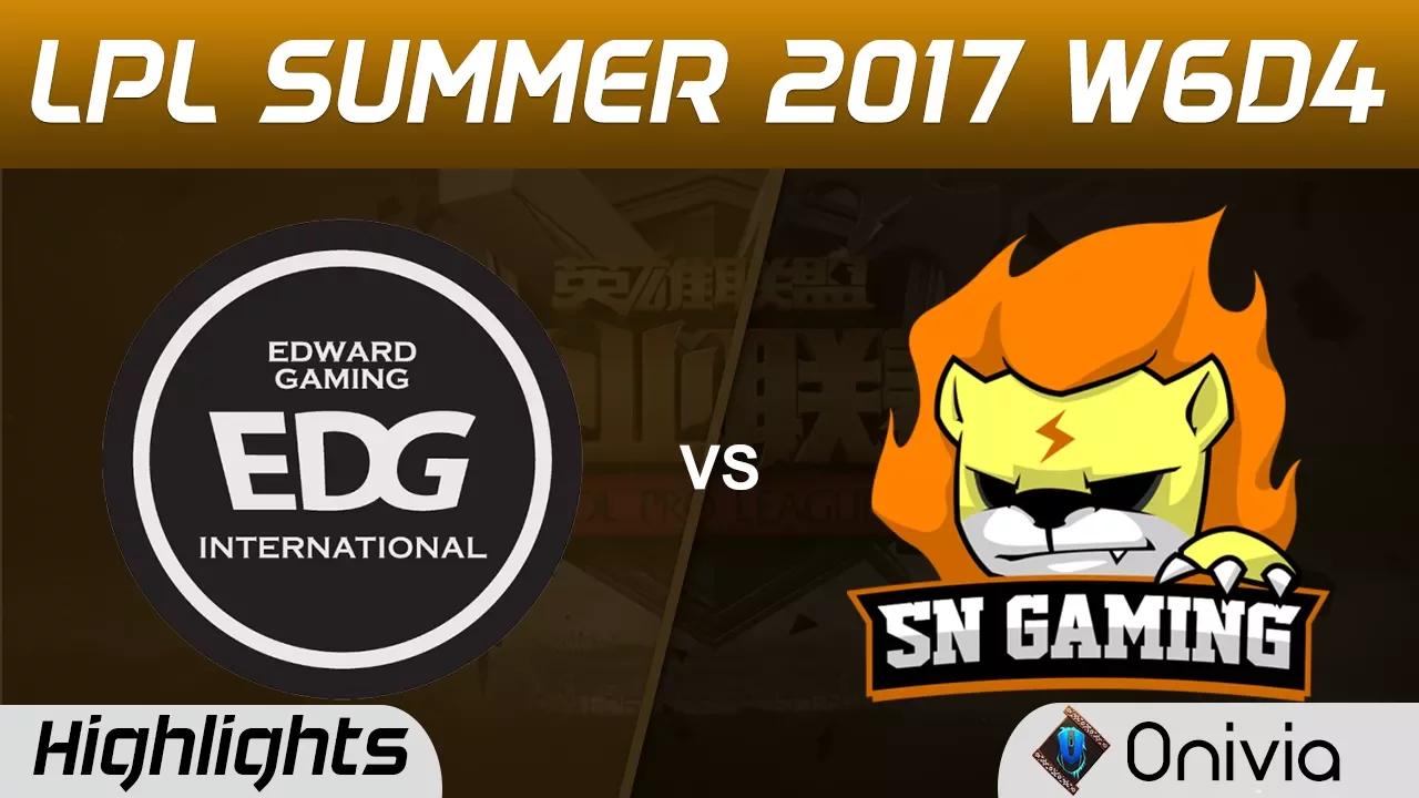 EDG vs SNG Highlights Game 2 LPL SUMMER 2017 Edward Gaming vs Suning Gaming by Onivia thumbnail