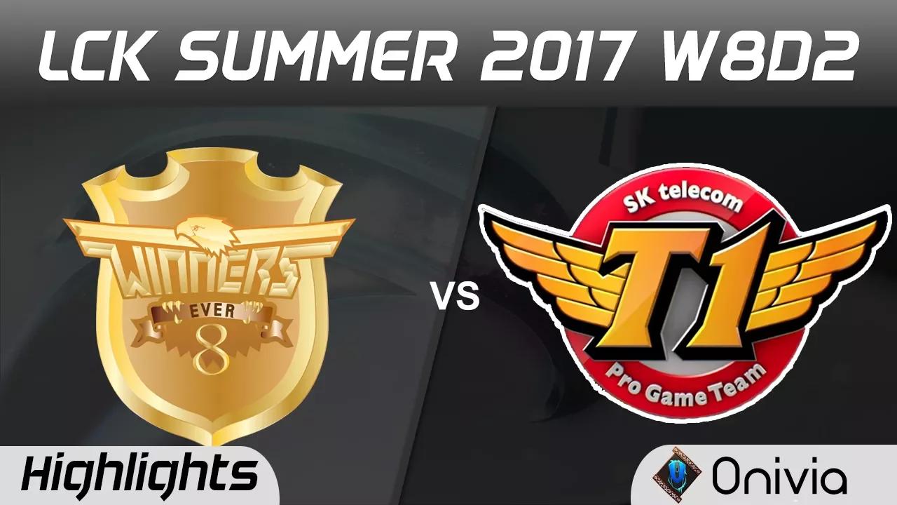 E8W vs SKT Highlights Game 1 LCK SUMMER 2017 Ever8 Winners vs SK Telecom by Onivia thumbnail