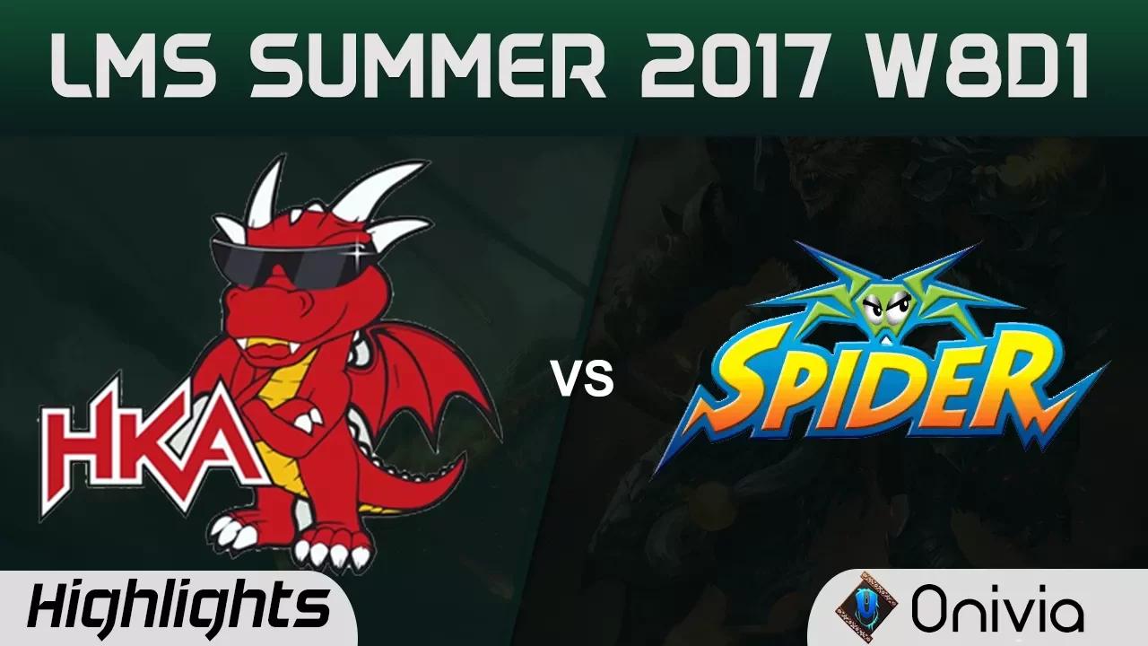 HKA vs WS Highlights Game 2 LMS 精華 夏季職業聯賽 2017 Hong Kong Attitude vs Wayi Spider by Onivia thumbnail