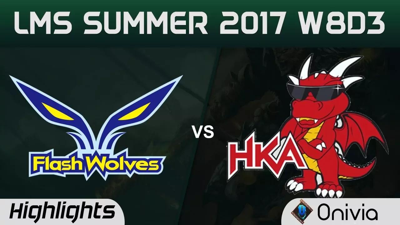 FW vs HKA Highlights Game 2 LMS 精華 夏季職業聯賽 2017 Flash Wolves vs Hong Kong Attitude by Onivia thumbnail