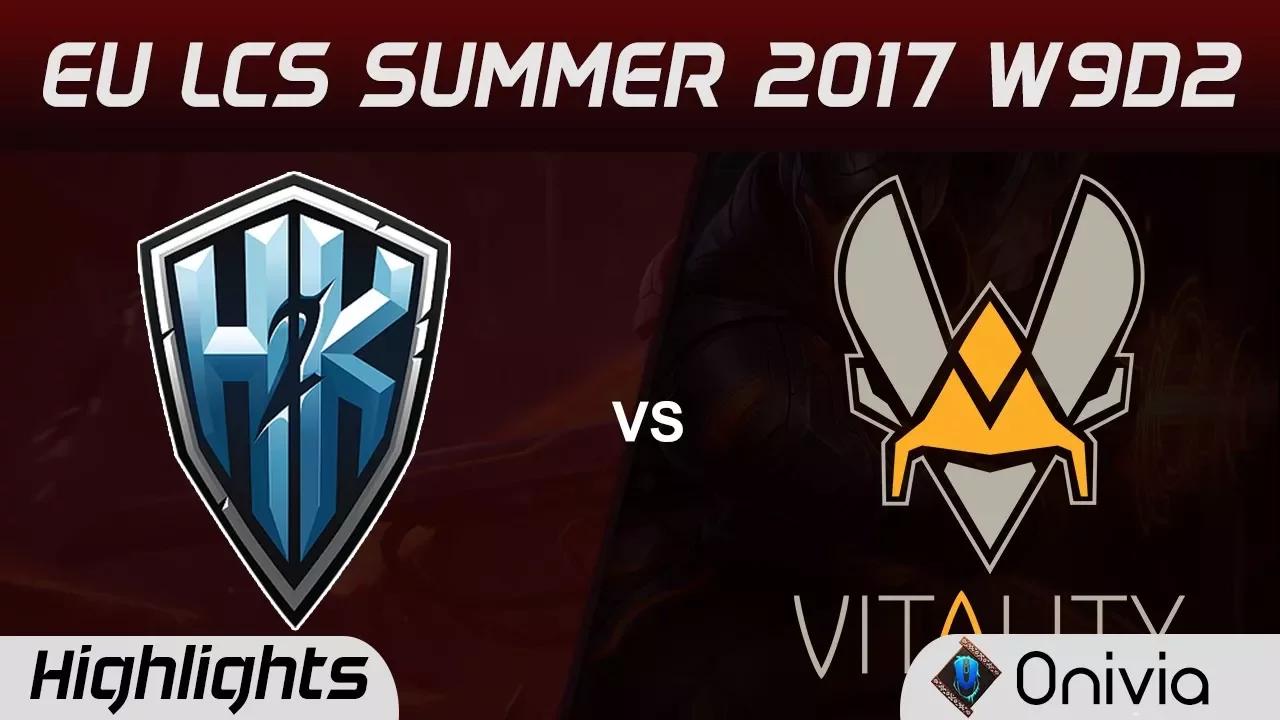 H2K vs VIT Highlights Game 1 EU LCS SUMMER 2017 H2K Gaming vs Vitality by Onivia thumbnail