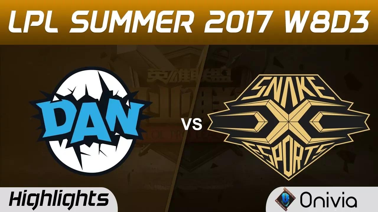 DAN vs SS Highlights Game 3 LPL SUMMER 2017 DAN Gaming vs Snake by Onivia thumbnail