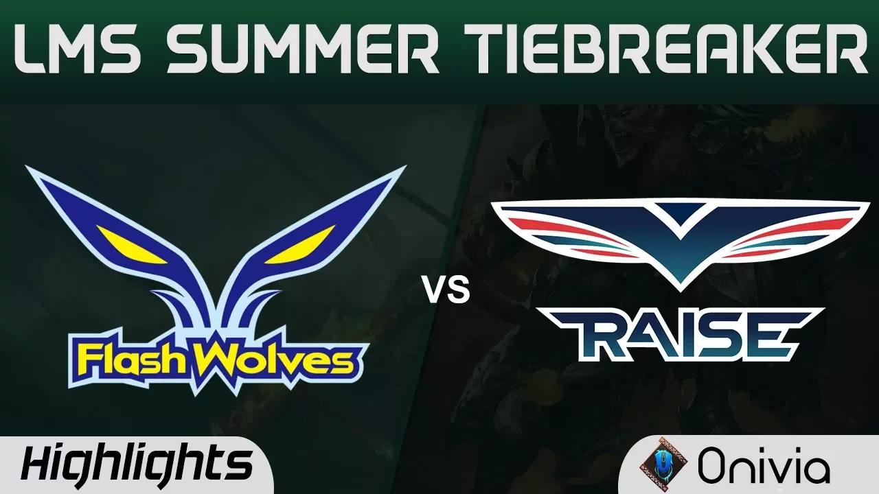 FW vs RG Tiebreaker Highlights Game 1 LMS 精華 夏季職業聯賽 2017 Flash Wolves vs Raise Gaming by Onivia thumbnail