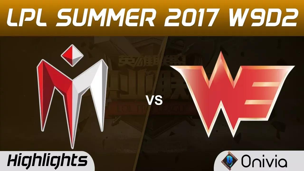 IM vs WE Highlights Game 1 LPL SUMMER 2017 I May vs Team WE by Onivia thumbnail