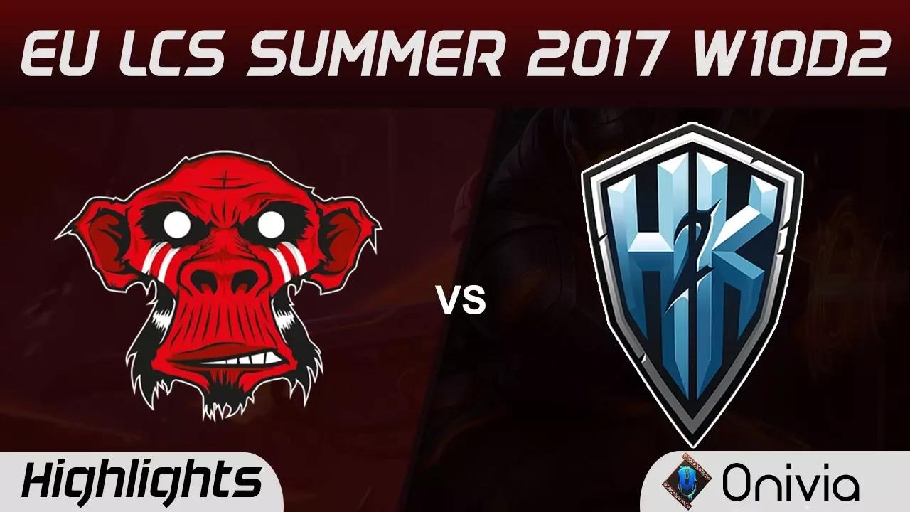 MM vs H2K Highlights Game 1 EU LCS SUMMER 2017 Mysterious Monkeys vs H2K Gaming by Onivia thumbnail