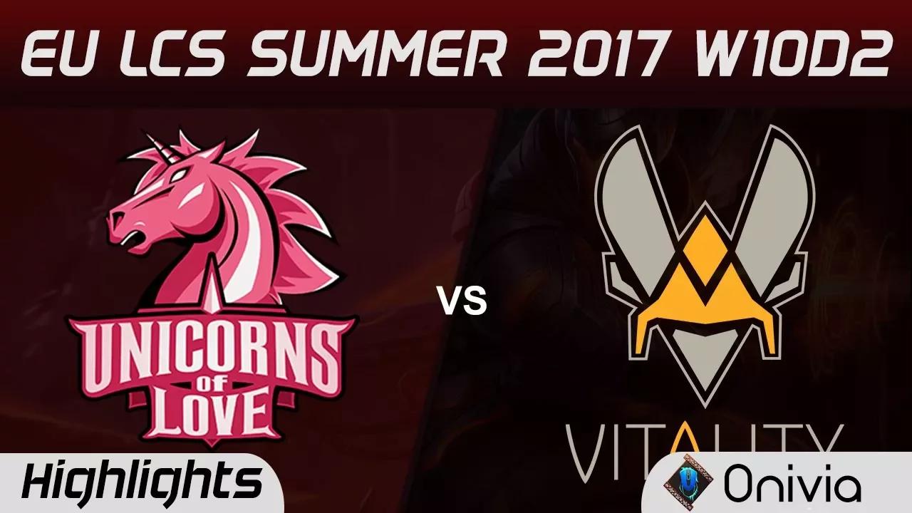 UOL vs VIT Highlights Game 1 EU LCS SUMMER 2017 Unicorns of Love vs Vitality by Onivia thumbnail