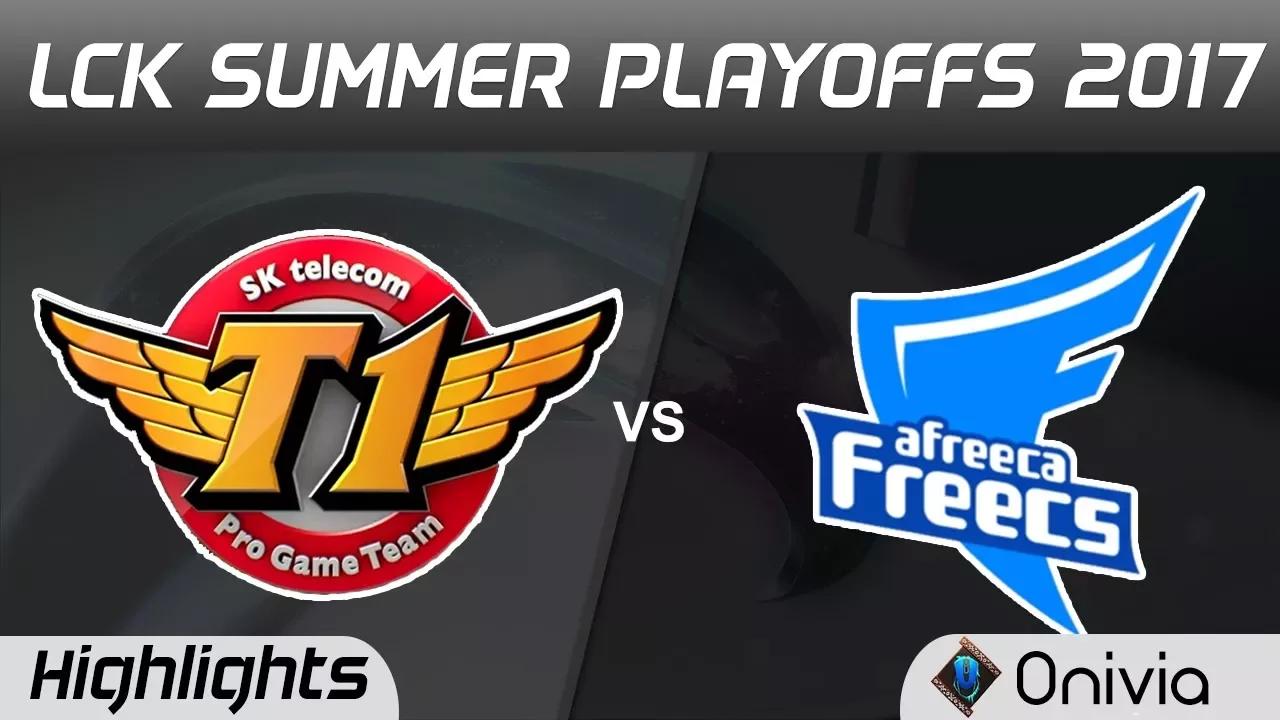 SKT vs AFS Highlights Game 1 LCK PLAYOFFS 2017 Round 1 SK Telecom T1 vs Afreeca Freecs by Onivia thumbnail