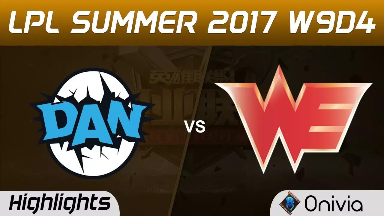 DAN vs WE Highlights Game 1 LPL SUMMER 2017 DAN Gaming vs Team WE by Onivia thumbnail