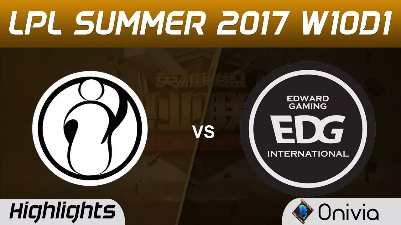 IG vs EDG Highlights Game 1 LPL SUMMER 2017 Invictus Gaming vs Edward Gaming by Onivia thumbnail