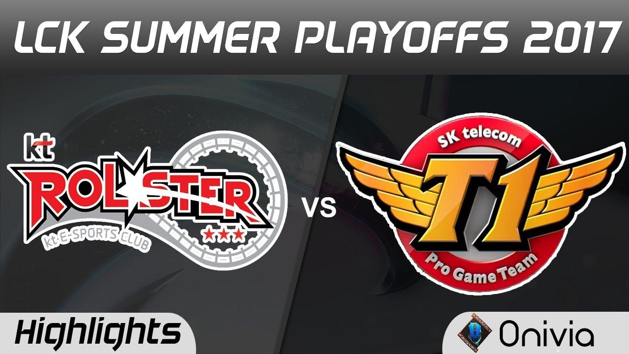 KT vs SKT Highlights Game 1 LCK PLAYOFFS 2017 Round 2 KT Rolster vs SK Telecom T1 by Onivia thumbnail