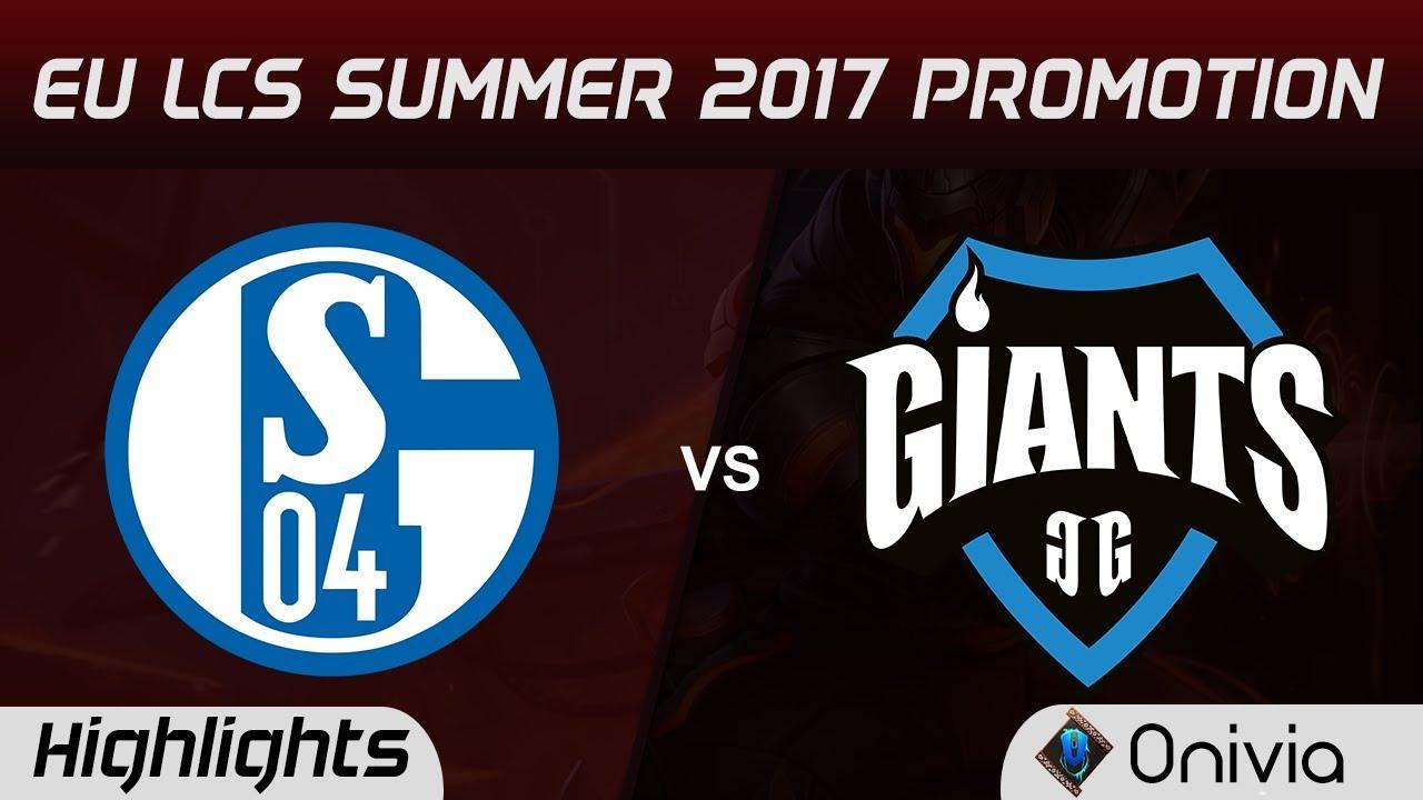 S04 vs GIA Highlights Game 1 EU LCS SUMMER 2017 Promotion Schalke04 vs Giants by Onivia thumbnail