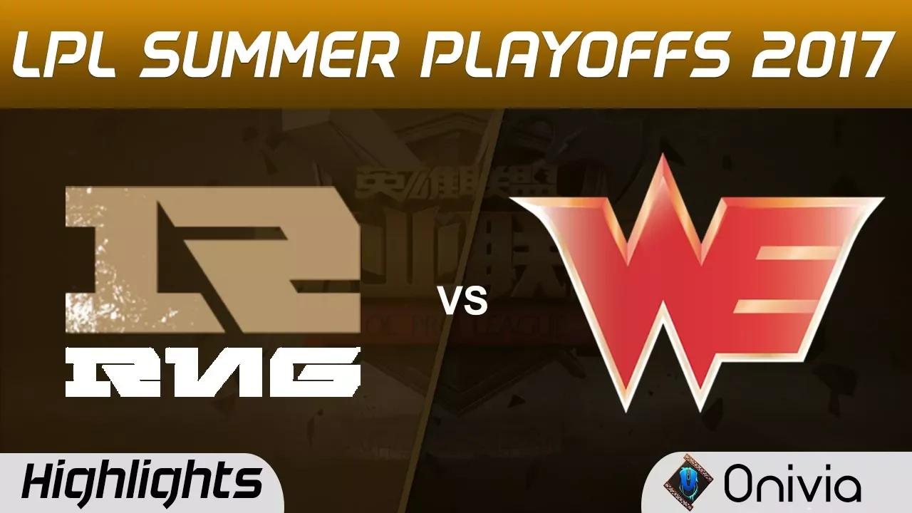 RNG vs WE Highlights Game 3 LPL SUMMER PLAYOFFS 2017 Royal Never Give Up vs Team WE by Onivia thumbnail